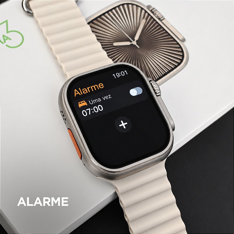 Smartwatch Microwear Ultra U3W 49mm Tela HD 2,2”, 1GB de Memória, WhatsApp por Voz e IP68