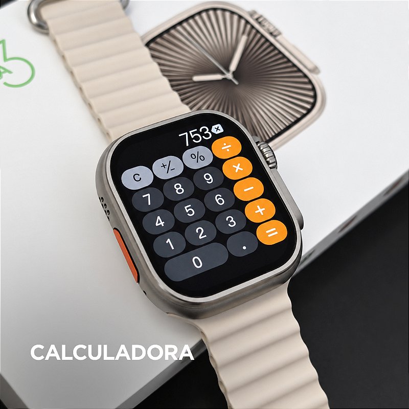 Smartwatch Microwear Ultra U3W 49mm Tela HD 2,2”, 1GB de Memória, WhatsApp por Voz e IP68