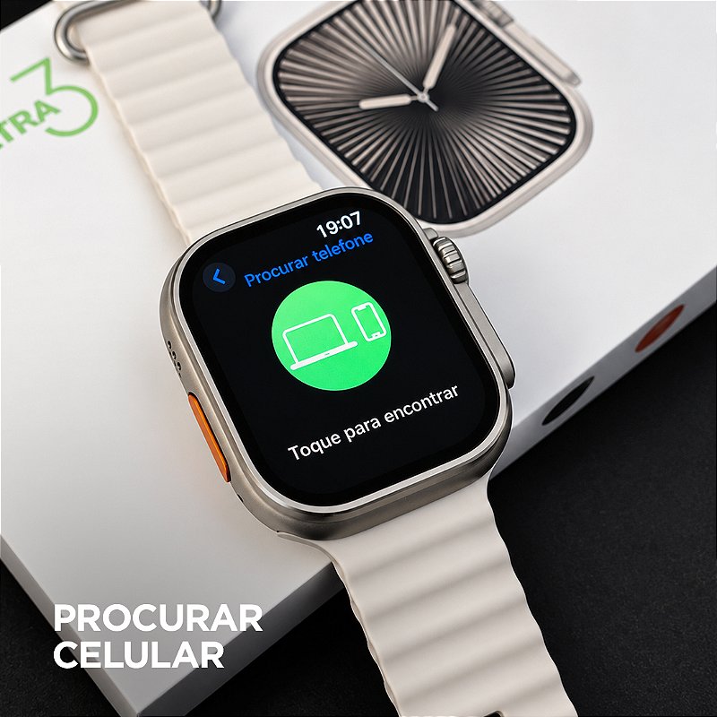 Smartwatch Microwear Ultra U3W 49mm Tela HD 2,2”, 1GB de Memória, WhatsApp por Voz e IP68