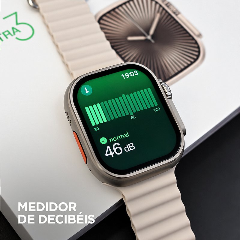 Smartwatch Microwear Ultra U3W 49mm Tela HD 2,2”, 1GB de Memória, WhatsApp por Voz e IP68