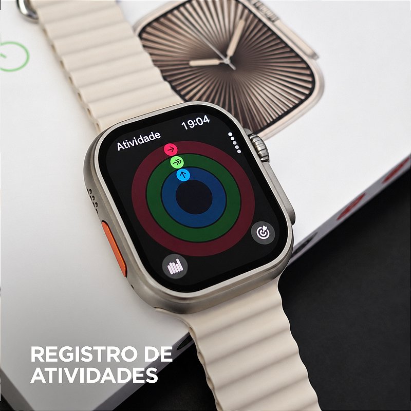Smartwatch Microwear Ultra U3W 49mm Tela HD 2,2”, 1GB de Memória, WhatsApp por Voz e IP68