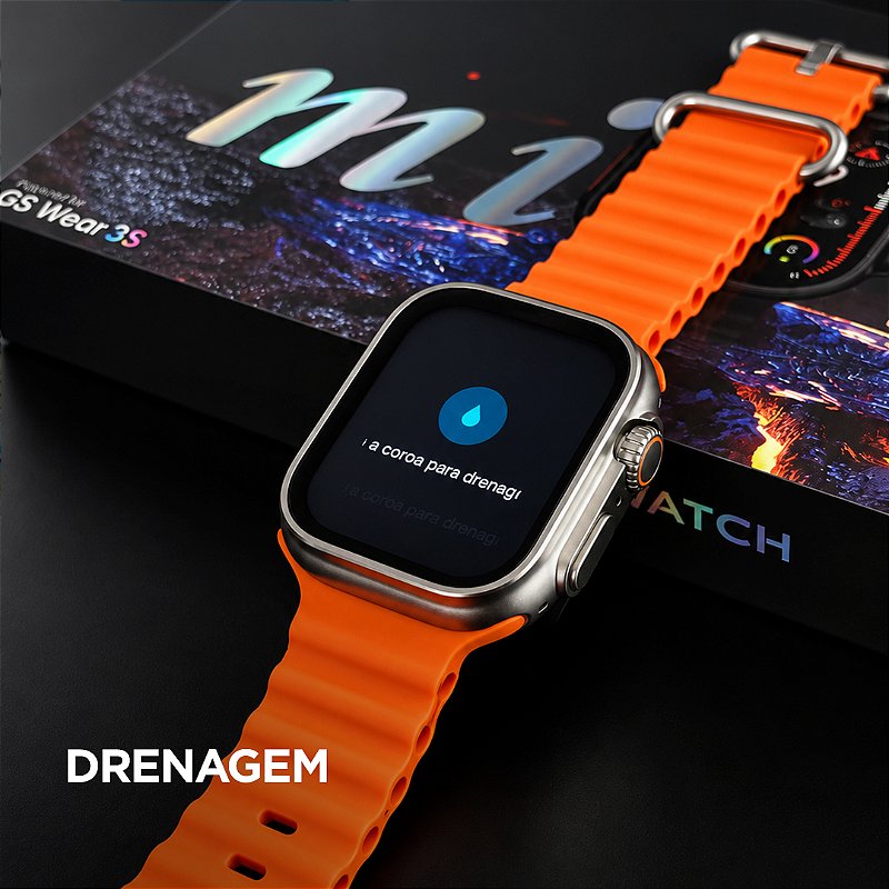 Smartwatch GS10 Ultra Mini 41mm GSWEAR – Série 10, Chamadas Bluetooth e Tela TFT