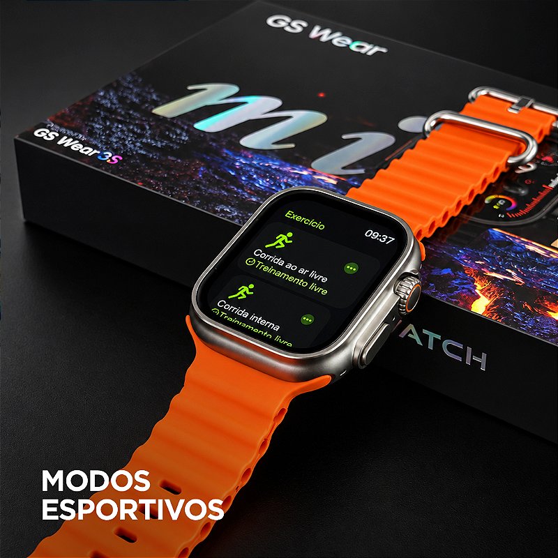 Smartwatch GS10 Ultra Mini 41mm GSWEAR – Série 10, Chamadas Bluetooth e Tela TFT