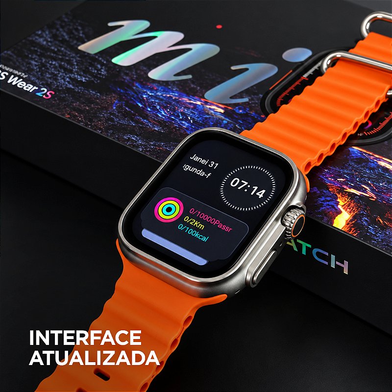 Smartwatch GS10 Ultra Mini 41mm GSWEAR – Série 10, Chamadas Bluetooth e Tela TFT