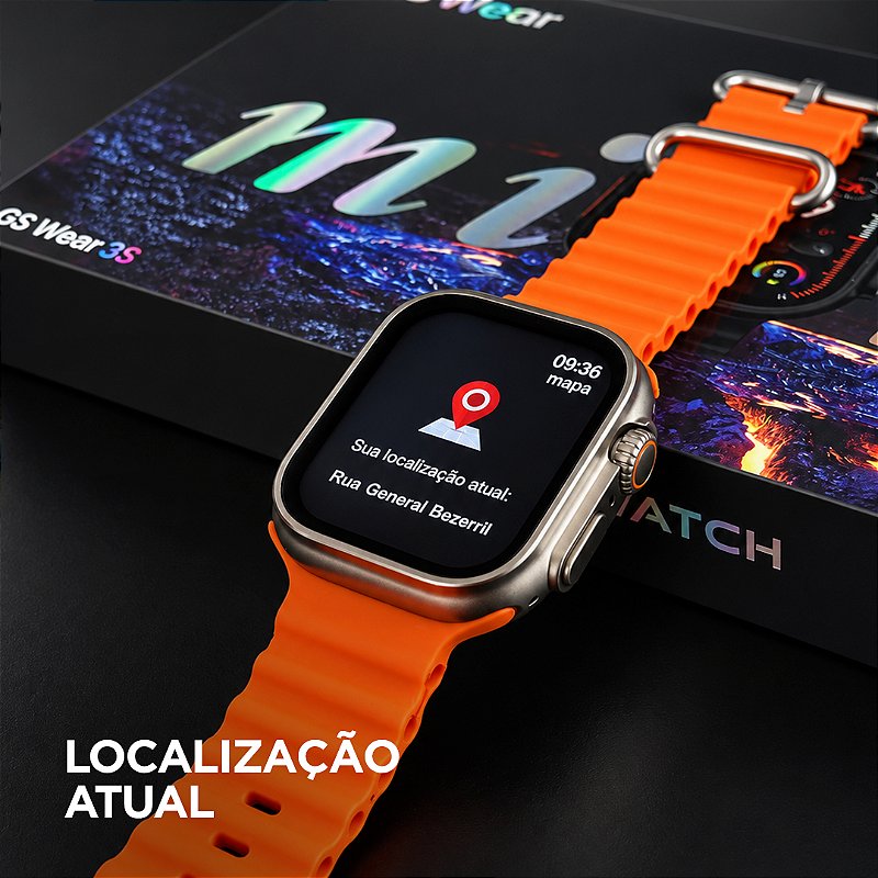 Smartwatch GS10 Ultra Mini 41mm GSWEAR – Série 10, Chamadas Bluetooth e Tela TFT