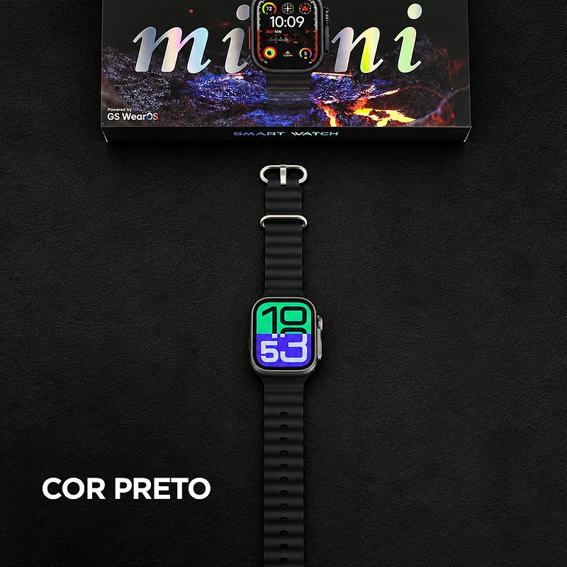 Smartwatch GS10 Ultra Mini 41mm GSWEAR – Série 10, Chamadas Bluetooth e Tela TFT