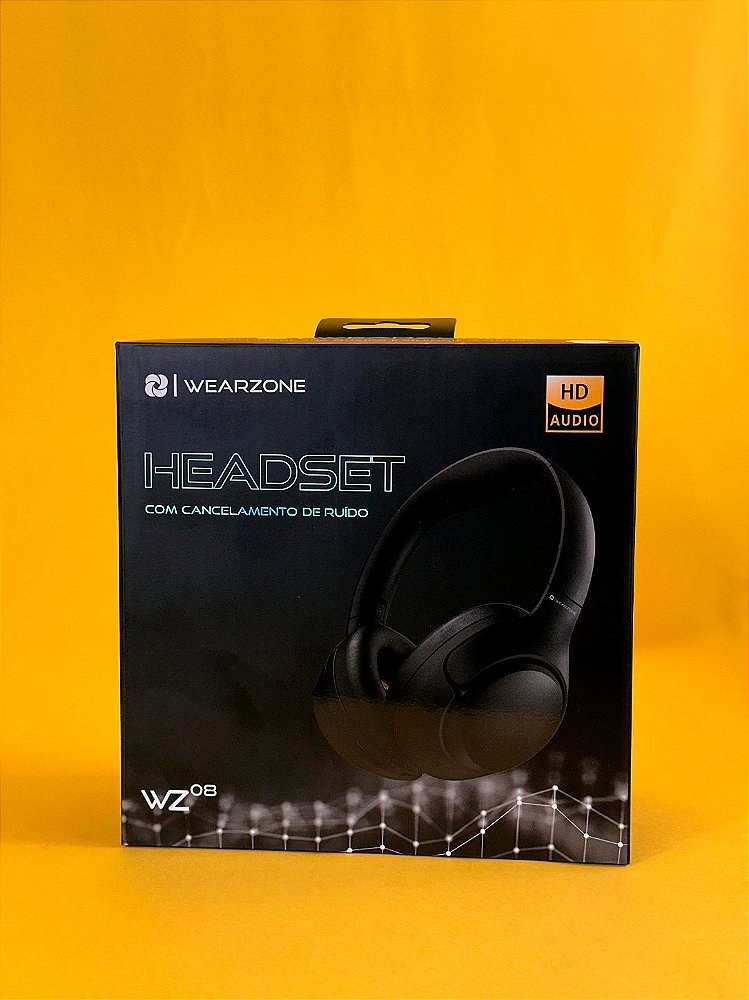 WEARZONE WZ08 | ANC -43 dB | SOM IMERSIVO | BLUETOOTH 5.4 | ATÉ 60 HORAS