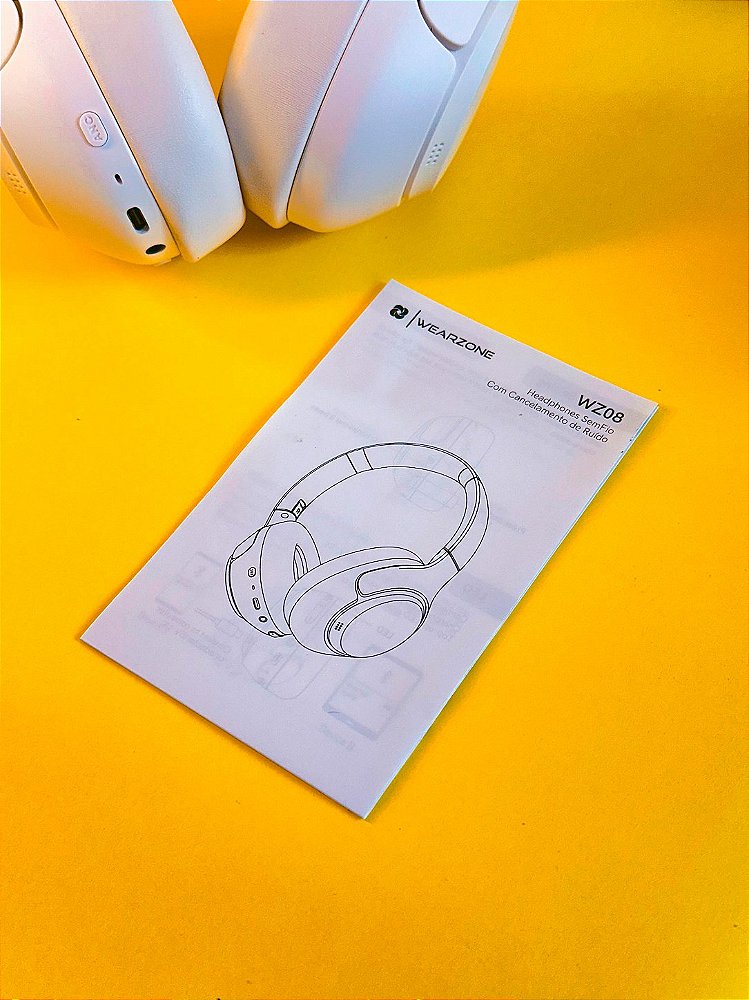 WEARZONE WZ08 | ANC -43 dB | SOM IMERSIVO | BLUETOOTH 5.4 | ATÉ 60 HORAS