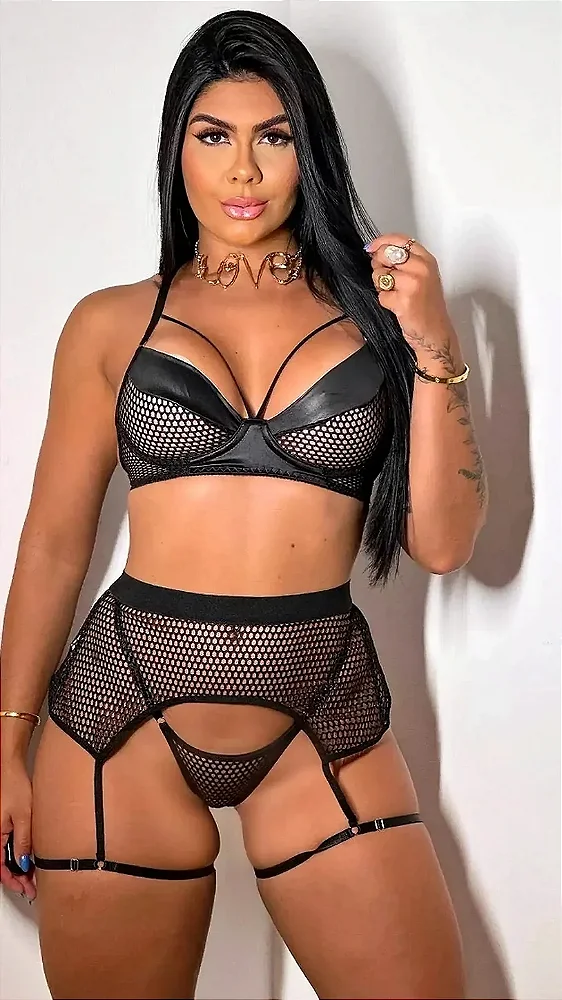 Conjunto de lingerie com strappy