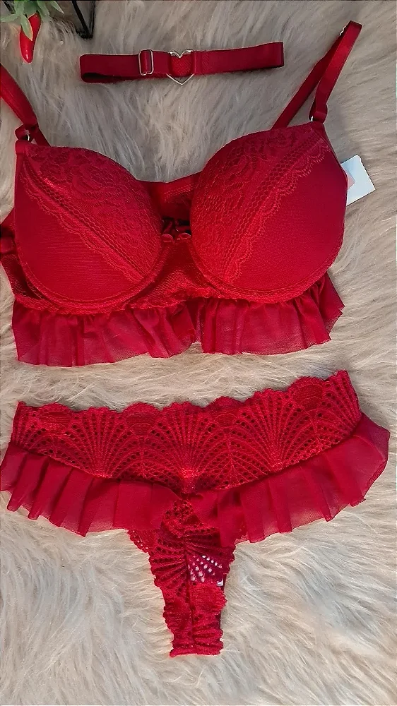 Conjunto com gargantilha coração M
