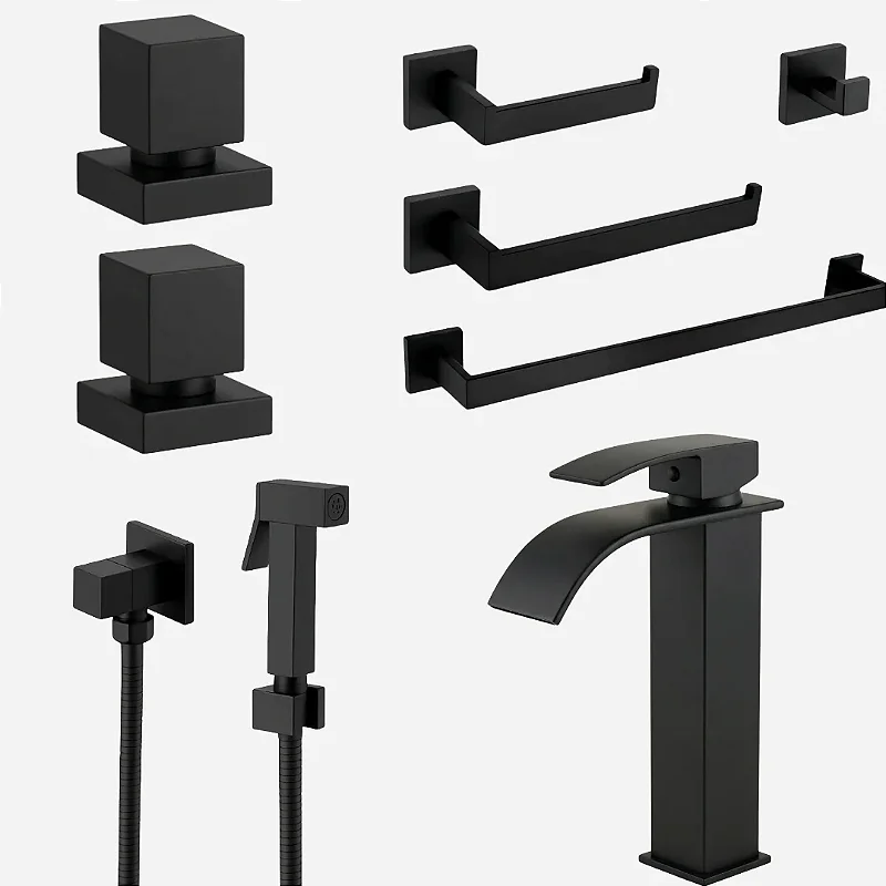 Hidrica Kit Acessórios Banheiro 5 Peças Inox