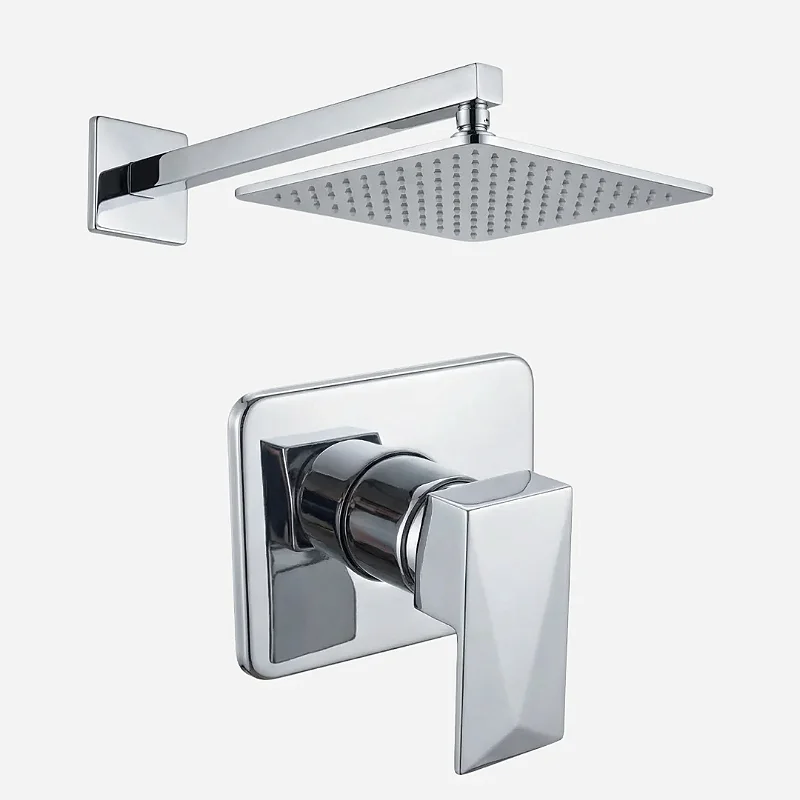 Hidrica Kit Chuveiro Deluxe 20x20 Inox Com Monocomando