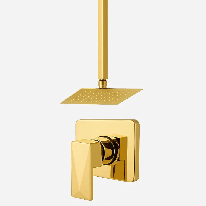 Hídrica Metais Kit Chuveiro Deluxe Inox 20x20 Monocomando