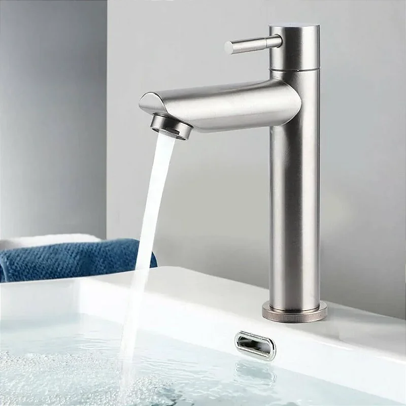 Hídrica Metais Torneira para Banheiro Lander Aço Inox 304