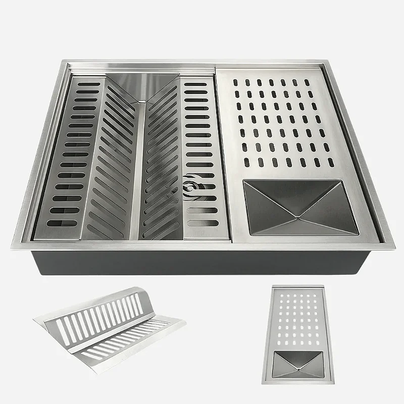 Hídrica Calha Úmida Quadrada Gourmet 50x40 Inox 304