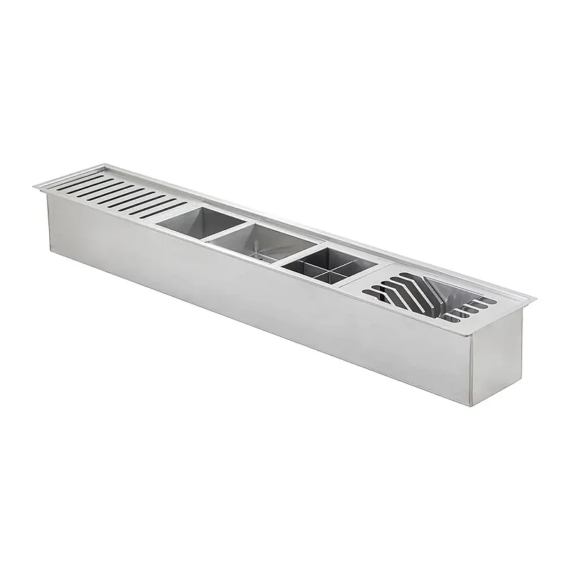 Hídrica Calha Úmida Inox Lux 105x16 Escovado