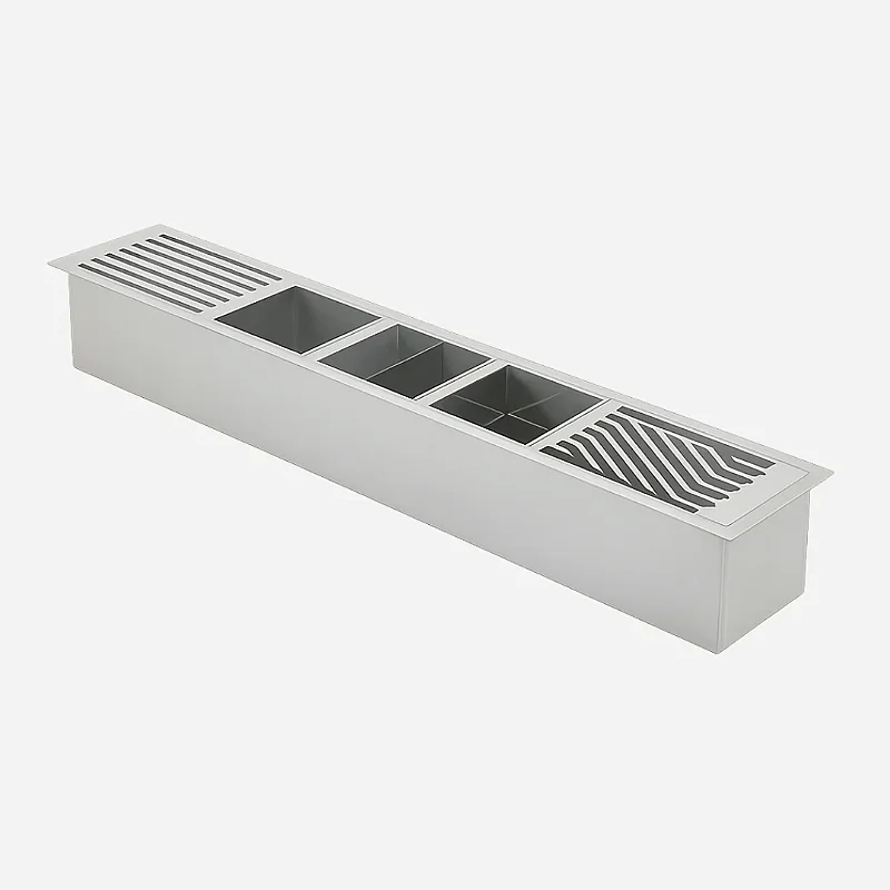 Hídrica Calha Úmida Inox Lux 105x16 Escovado