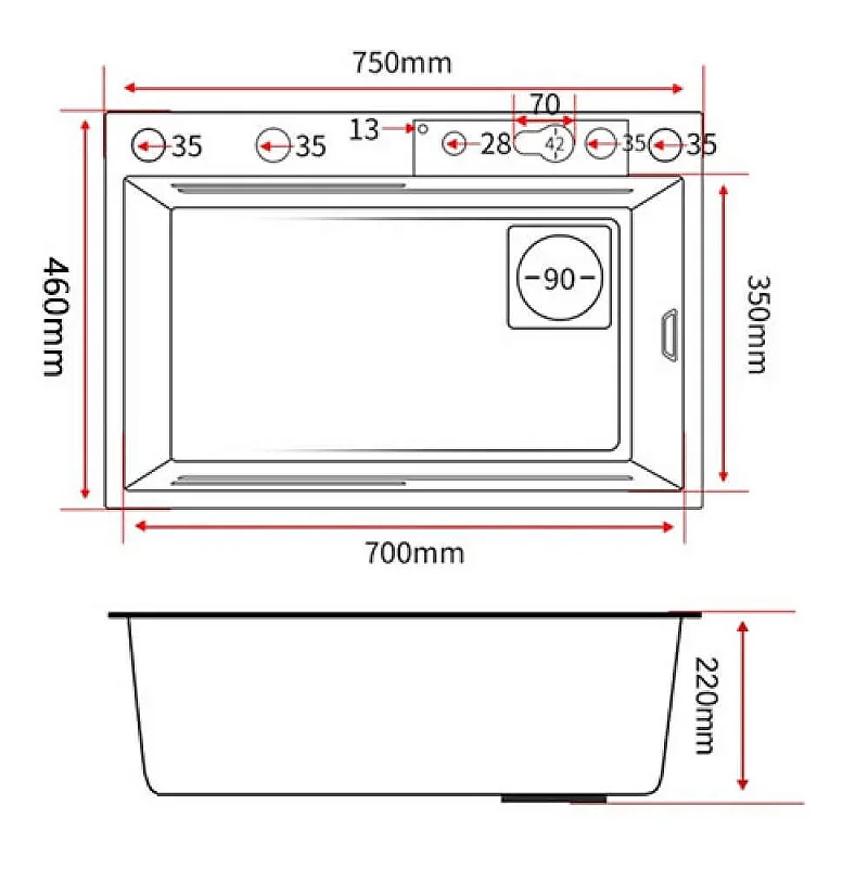 Hidrica Metais Cuba Smart 1.0 Aço Inox 304