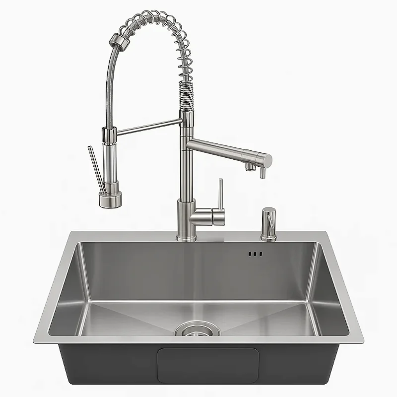Hídrica Kit Cuba Inox 60x45 com Torneira Gourmet