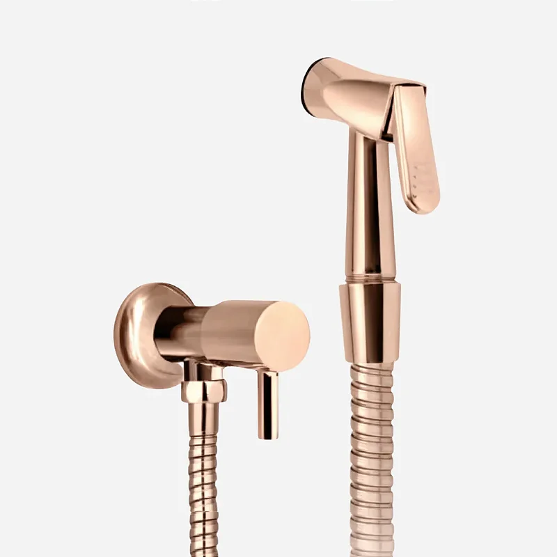 Ducha Higiênica Hídrica Completa 100% Metal 1/4 de Volta