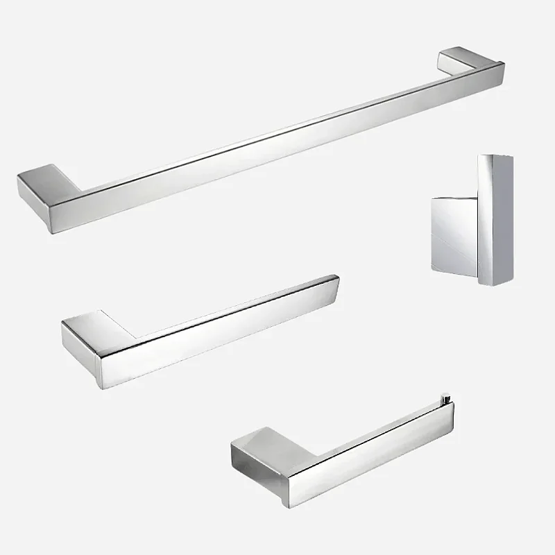Hídrica Metais Kit Acessórios Banheiro Rounded Aço Inox 304