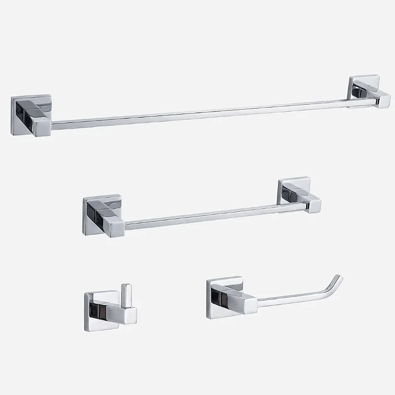 Hídrica Kit de Acessórios para Banheiro Square 4 Peças