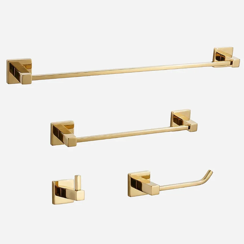 Hídrica Kit de Acessórios para Banheiro Square 4 Peças