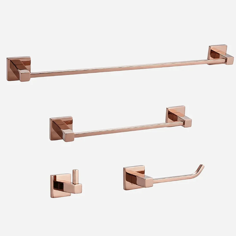 Hídrica Kit de Acessórios para Banheiro Square 4 Peças