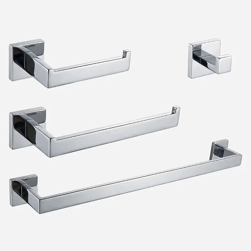 Hídrica Metais Kit Acessórios Banheiro Vienna Aço Inox 304