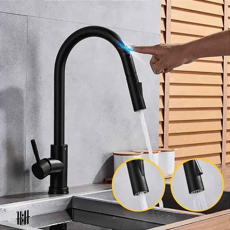 Hídrica Metais Torneira Gourmet com Sensor Touch Extensível