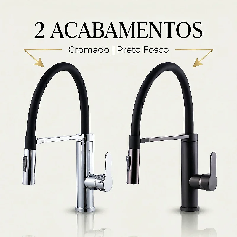 Hídrica Metais Torneira Gourmet Flex Monocomando