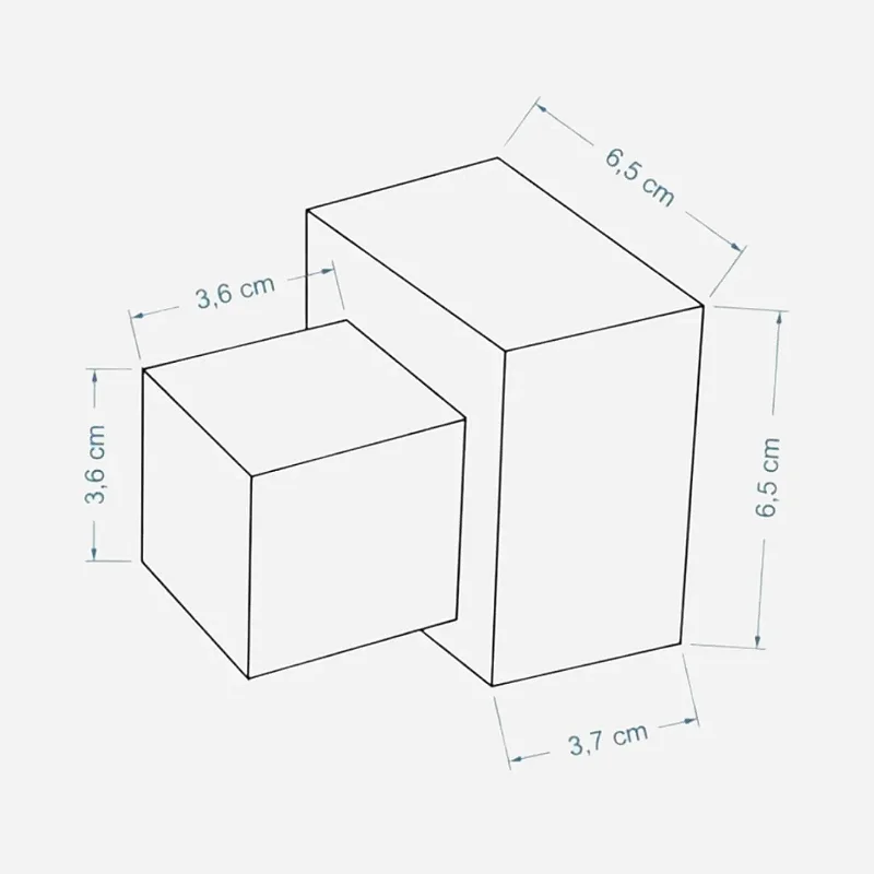Hídrica Metais Acabamento de Registro Lustrare Square 50mm