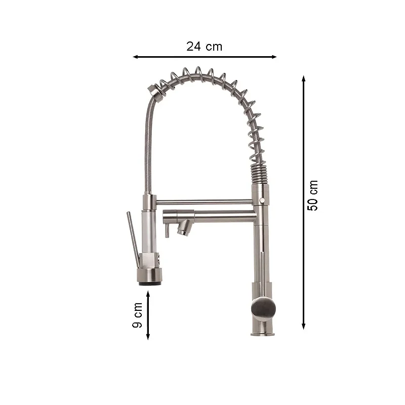 Hídrica Metais Cuba Inox Dupla com Torneira e Acessórios