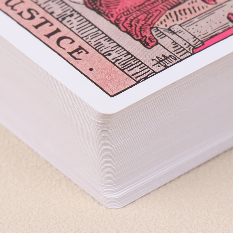 Pink Rider Waite Tarot Cartas Deck Set para Iniciantes