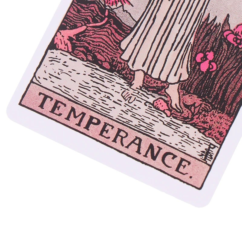 Pink Rider Waite Tarot Cartas Deck Set para Iniciantes
