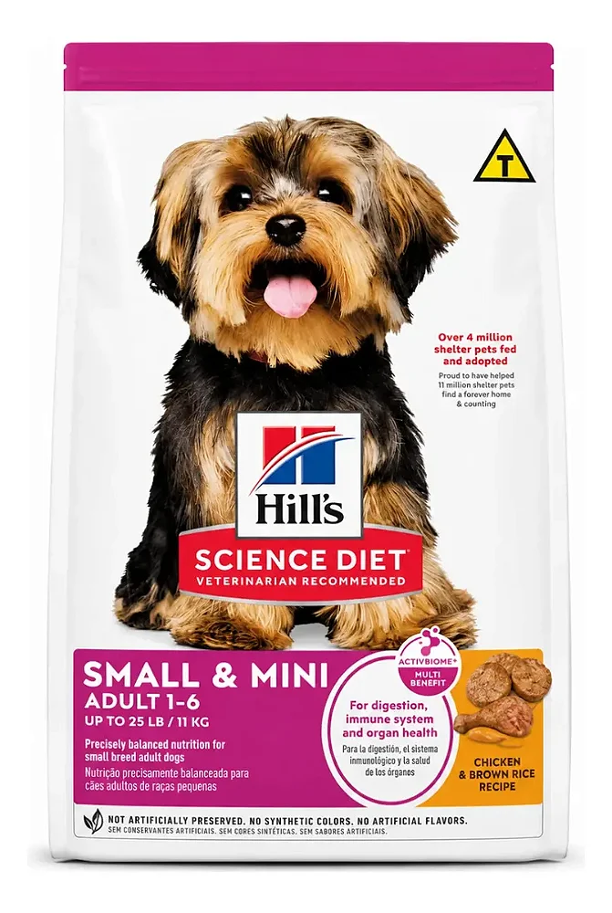 Ração Hill's Science Diet para Cães Adulto Pequenos e Mini 7,03 Kg