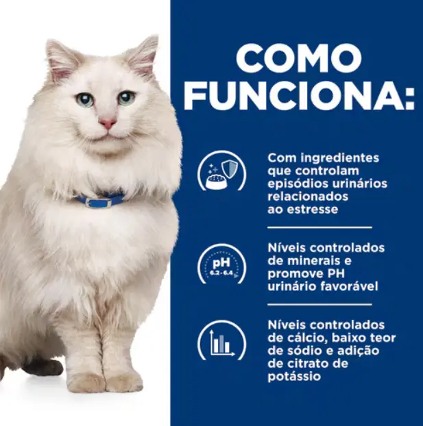 Ração Hill's Prescription Diet c/d Multicare Stress para Gatos Adultos - Cuidado Urinário 1,81 Kg