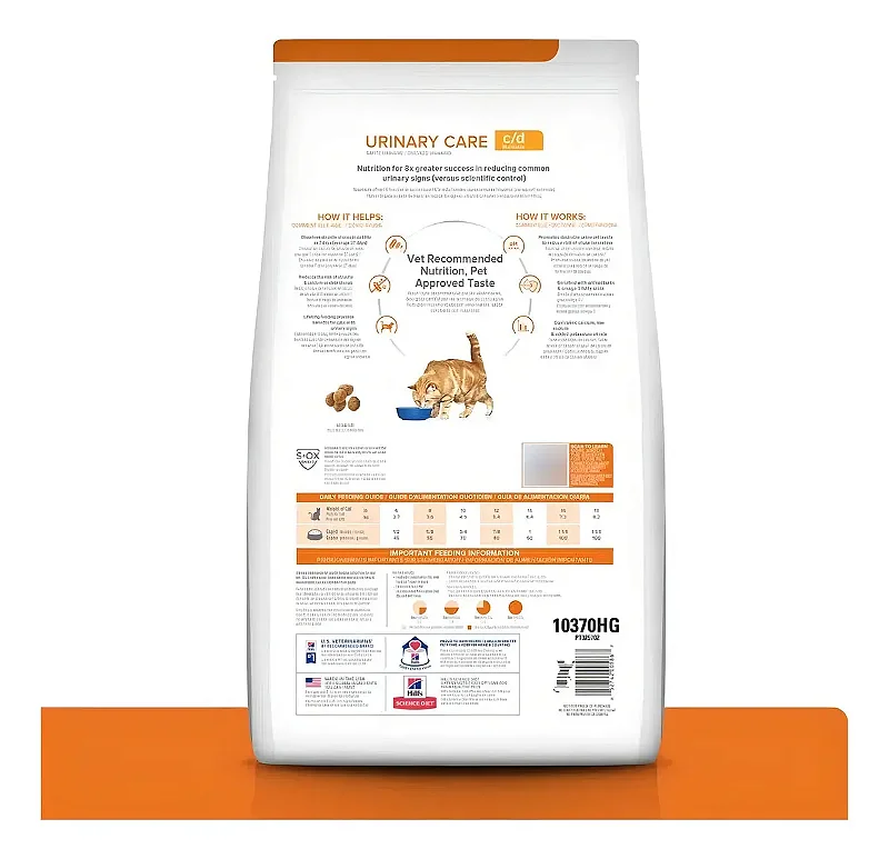 Ração Hill's Diet Urinary Care c/d Gato Adulto Frango 1.8 kg