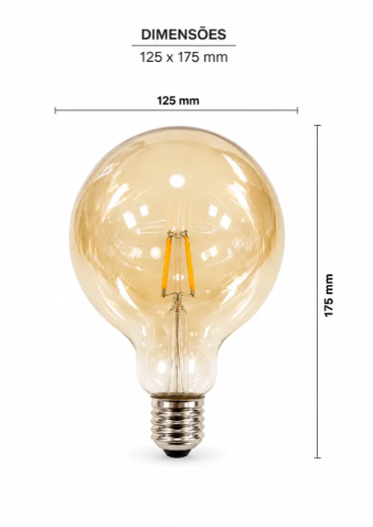 Lâmpada filamento 4W LED