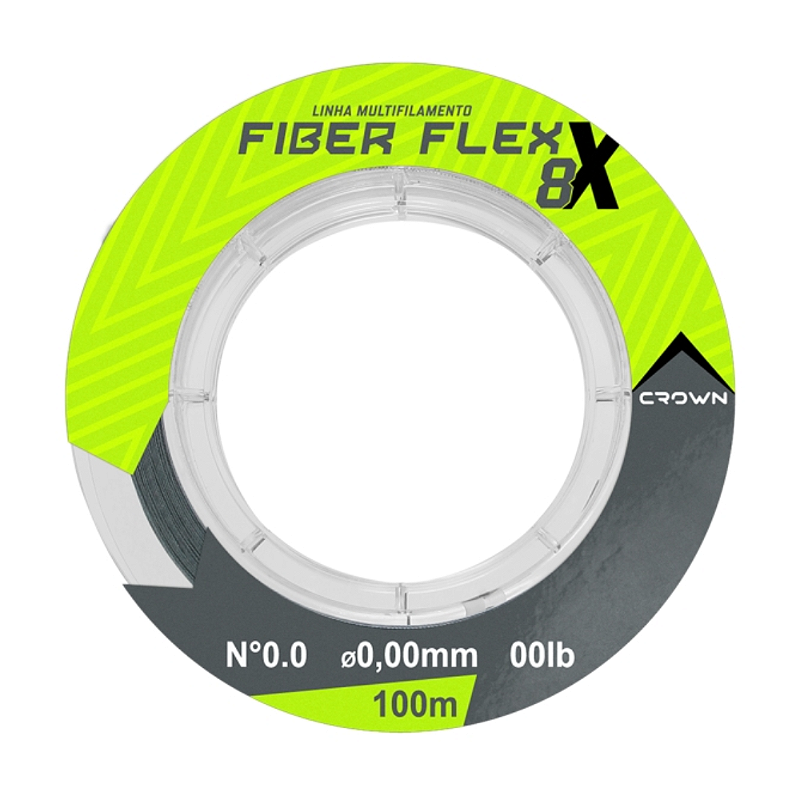CROWN LINHA FIBER FLEX 8X GREY - 0,18MM 100MT
