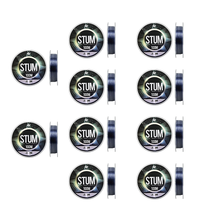 ALBATROZ LINHA DE PESCA STUM MONO GRAY 20MM 100M 10UN