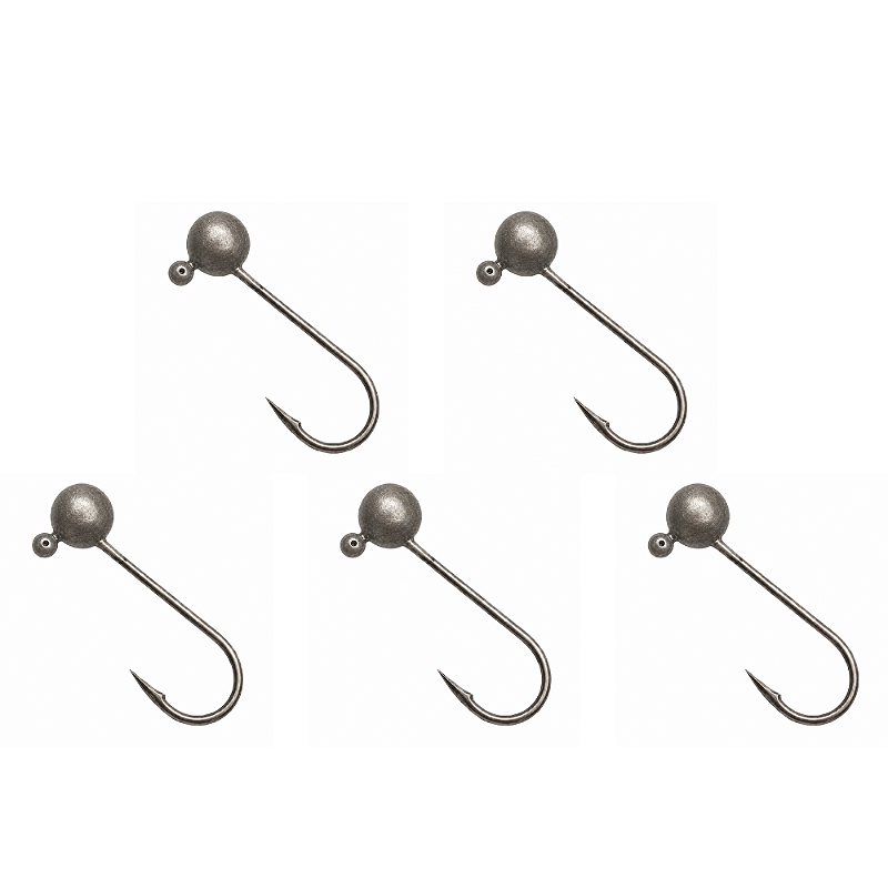 CHUMBADA ANZOL JIG HEAD 3/0 90° ESFERICO 2G NATURAL 5UN