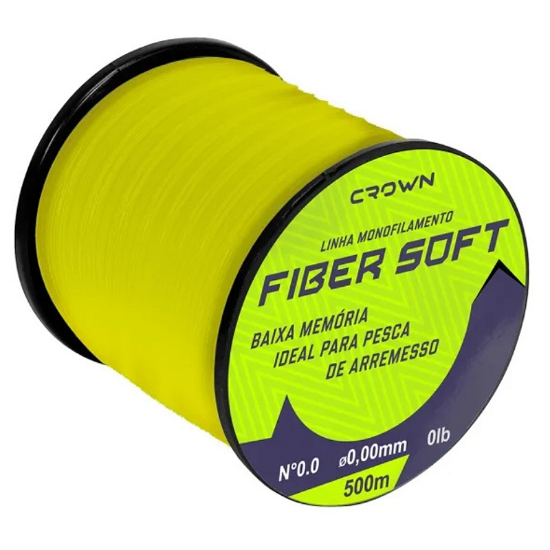 JOGA CROW LINHA FIBER SOFT YELLOW 0,40MM 500M 32LB