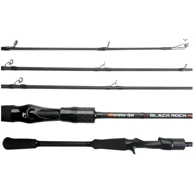MONSTER 3X VARA M3X BLACK ROCK SENSITIVE CARRET 63' 10LBS 1P