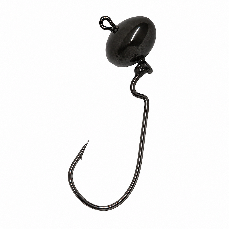 CHUMBADA ANZOL JIG HEAD OFFSET ART FOOTBALL 3/0 20G PRETO 1UN