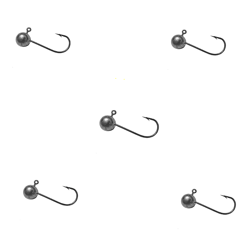 KIT 5 UN MATADEIRA ANZOL JIG HEAD 2/0 12G