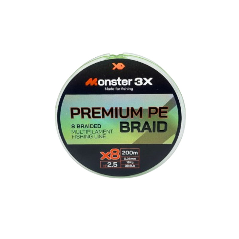 MONSTER 3X LINHA MULTI X8 PREMIUM 2.5 26mm 18kg 39.6lbs 200M
