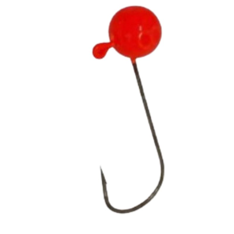 CHUMBADA ANZOL JIG HEAD 1/0 90° FACETADA 10G LARANJA