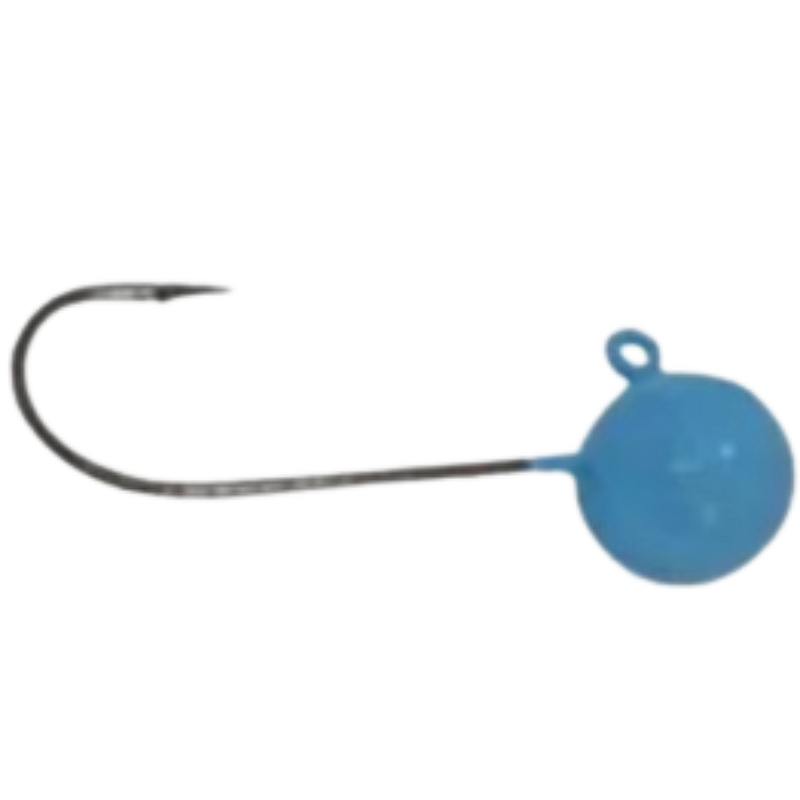 CHUMBADA ANZOL JIG HEAD 3/0 90° FACETADA 12G AZUL BEBE