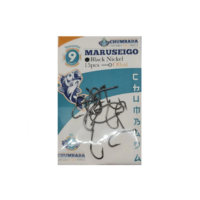 CHUMBADA ANZOL MARUSEIGO OLHAL  15UN TAMANHO 9 PRETO